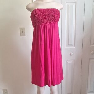 a.n.a Pink Strapless Dress, Size M